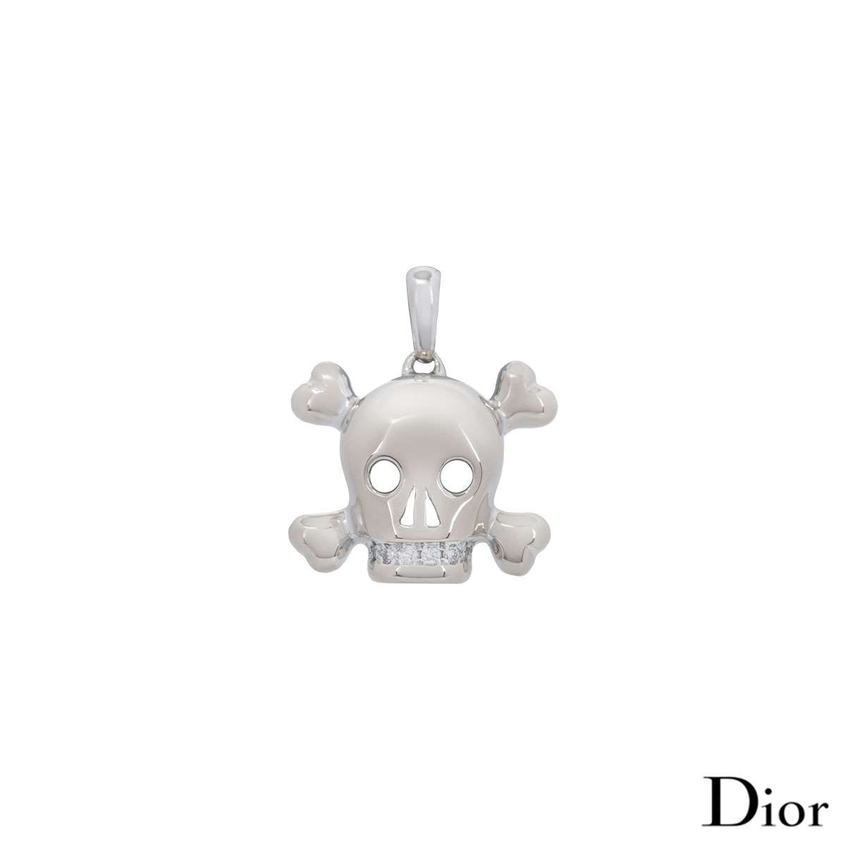 dior skull necklace